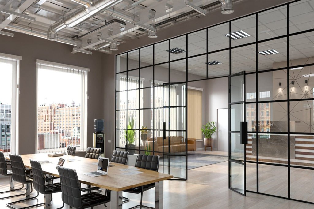 Glass partition