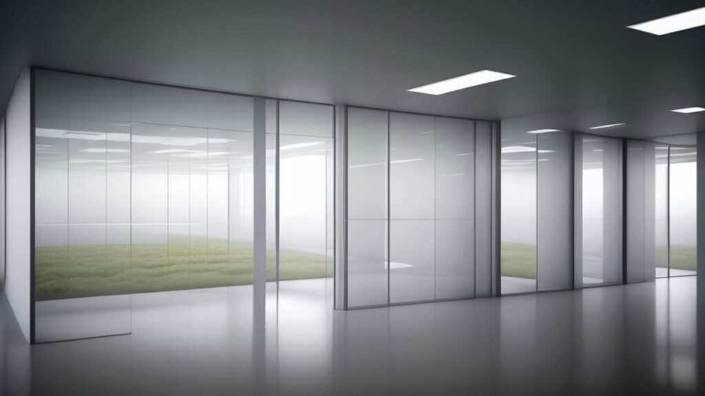 glass partition walls