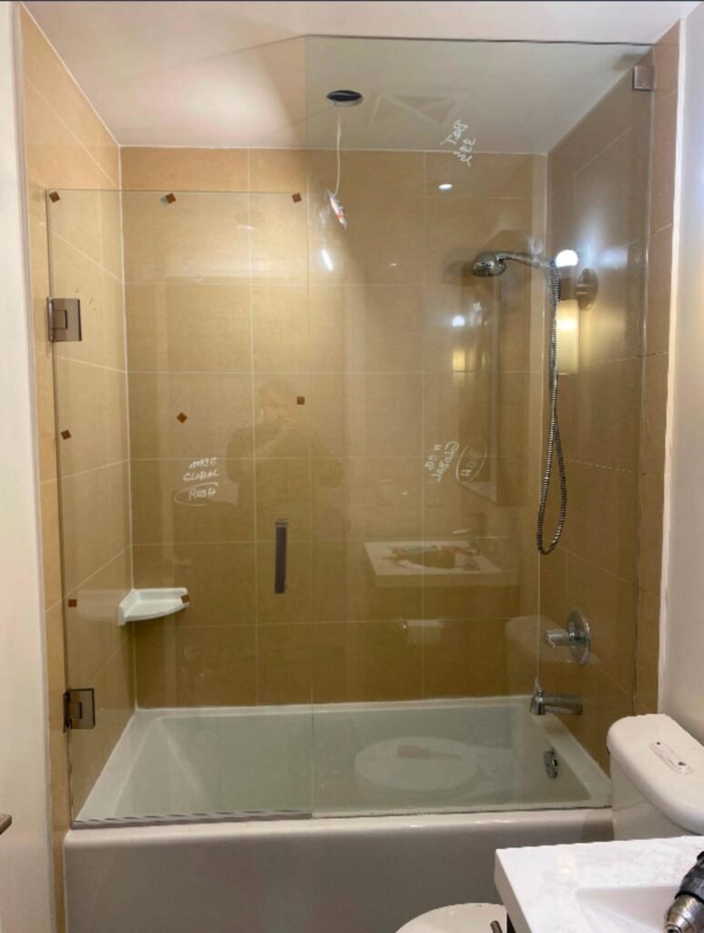 custom shower glass enclosure