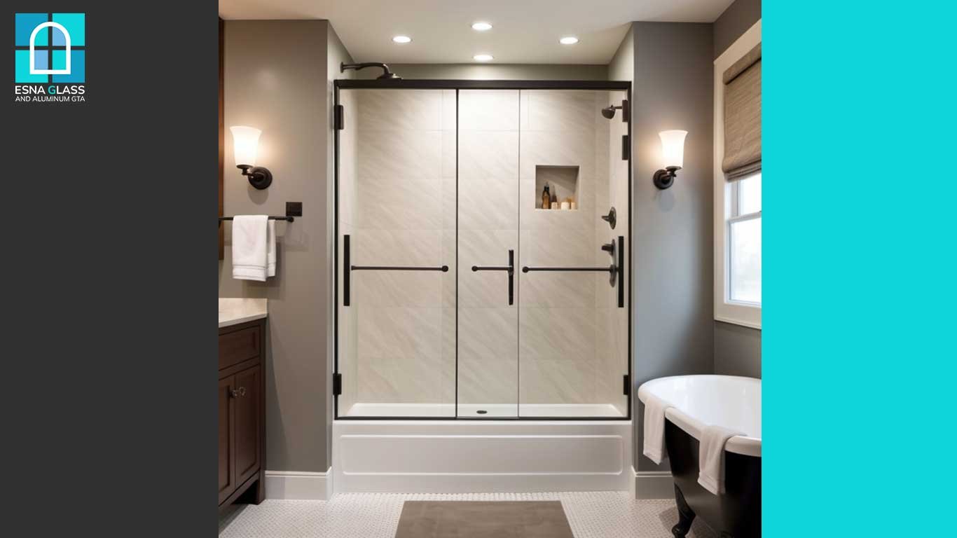 Centered Bathtub glass Doors